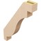 Ekena Millwork 3-inch W x 16-inch D x 22-inch H Copenhagen Rough Cedar Woodgrain TimberThane Knee Brace, Primed BRCUR03X16X22CHGRCPR - alternate 5